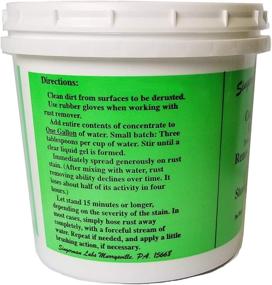 img 1 attached to Singerman Labs Concrete Rust Remover - Convert 22 oz into 1 Gallon