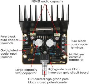 img 3 attached to 🔊 Стерео усилитель модуль: плата усилителя DROK двухканальный 30 Вт + 30 Вт TDA7377 DC 12V класс AB 2.0 цифровой автомобильный усилитель с корпусом для DIY автомобильной аудиосистемы