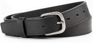 men's dress casual black executive leather belts - premium accessories logo