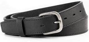 img 4 attached to Men's Dress Casual Black Executive Leather Belts - Premium Accessories