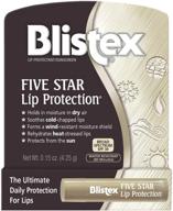 blistex 5-star lip protection, 0.15 oz. logo