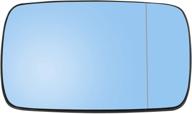 🔵 passenger side mirror glass with backing plate - heated blue tinted glass for bmw e39 e46 330i 325i 525i - high-quality uxcell product logo