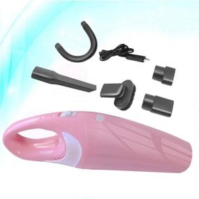 img 1 attached to 🧹 Wakauto Handheld Vacuum: USB Charging Cordless Cleaner for Keyboard, Car, Computer (Pink) – Wet Dry Dual Use