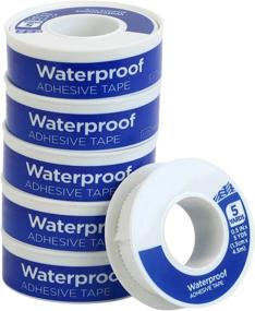 img 2 attached to 🚑 Iconikal Waterproof First Aid Tape, White, 0.5 Inch x 5 Yards, 6-Pack