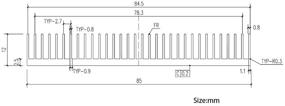 img 2 attached to 💨 Радиатор охлаждения алюминиевый большой модульный кулер с пластинами 5,9 x 3,35 x 0,47 дюйма синего цвета - эффективное охлаждение для электронных компонентов