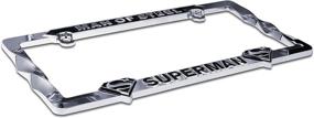 img 2 attached to 🔥 3D Metal License Plate Frame - Superman Man of Steel
