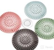 img 1 attached to 🚿 Stop Hair Clogs with Ease: 5-Pack Durable Silicone Hair Catchers for Shower, Bathtub, and Kitchen Drains - Easy to Install and Clean! review by Gelin Battle
