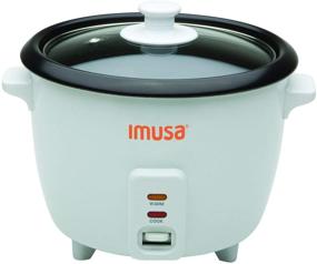 img 3 attached to 🍚 Ideal Kitchen Companion: IMUSA USA GAU-00011 Electric Nonstick Rice Cooker - 3-Cup (Uncooked) 6-Cup (Cooked), White