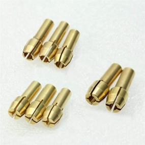 img 2 attached to High-Quality Brass Collet Set for Dremel Rotary Tools: Including 1mm, 1.6mm, 2.3mm, and 3.2mm Sizes - 2 Sets