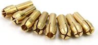 high-quality brass collet set for dremel rotary tools: including 1mm, 1.6mm, 2.3mm, and 3.2mm sizes - 2 sets логотип