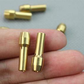 img 1 attached to High-Quality Brass Collet Set for Dremel Rotary Tools: Including 1mm, 1.6mm, 2.3mm, and 3.2mm Sizes - 2 Sets