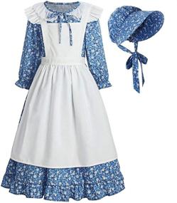 img 4 attached to 👒 ReliBeauty Pioneer Prairie Colonial Costume