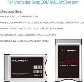 img 2 attached to 🔌 Enhance Your Mercedes Benz COMAND APS System Media Player: PCMCIA to SD Card Memory Card Adapter SDHC Converter for S, E, C, GLK, CLS Class