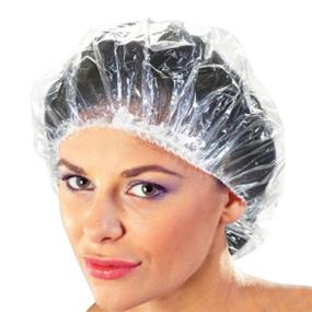 img 4 attached to 🧢 Набор из 100 прозрачных одноразовых наушников для швабр, накрывающих волосы во время душа, в салоне красоты, обслуживания пищи, в больницах, лабораториях, производстве или для солнечных ванн.