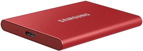 img 1 attached to 💻 SAMSUNG T7 500GB Portable SSD - High-Speed USB 3.2 External Solid State Drive for Fast Data Transfer - Red Color (MU-PC500R/AM)