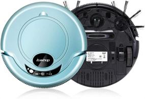 img 1 attached to 👾 ISWEEP JWS-S320 Robot Vacuum Cleaner: Slim Wet and Dry Mopping, Anti-Collision, Schedule Cleaning Plan, Automatic Cleaning - Blue