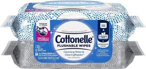 img 4 attached to 🧻 Cottonelle Flushable Cleansing Cloths Refills - 84 Count (2 Packages) - Varying Packaging Designs