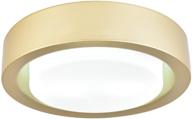 cotulin 12.8 inch gold metal plus glass flush mount ceiling light - perfect for kitchen, hallway, bedroom, living room & stairwell logo