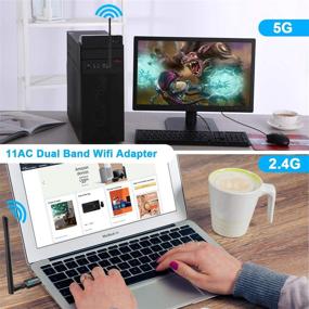 img 1 attached to 📶 Foktech USB WiFi Adapter AC1200 – High-Speed USB 3.0 Wireless Network Dongle for Desktop/Laptop – Dual Band 2.4GHz/5GHz – Compatible with Windows XP/Vista/7/8/8.1/10, Mac OS X 10.9-10.15