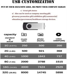 img 2 attached to 🔌 10-пакет флэш-накопителей USB объемом 2 ГБ оптом | Флешка на 2 ГБ USB 2.0 из металла с индикатором LED и плетеными шнурками | Хранение данных (2ГБ, черный)