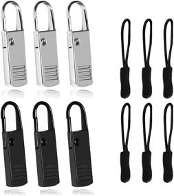 img 4 attached to 🧳 6Pcs Premium Luggage Zipper Pulls Extender - Durable Metal Zipper Handle Mend Fixer for Suitcases, Backpacks, Jackets, Coats, and Boots - Zipper Tags Cord Pulls for Greater Convenience