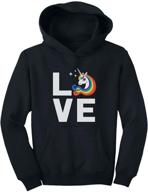 🦄 discover the enchantment: teestars i love unicorns youth hoodie - a magical rainbow unicorn gift logo