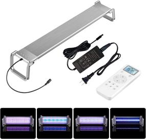 img 4 attached to 🐠 Feshen Aquarium Light: Full Spectrum LED Light for Freshwater/Saltwater Tanks, Remote Control, Programmable Timer, Planted Tank Light (30-32inch)