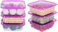 6-pack of airtight square meal prep containers - 23.7oz plastic food storage containers with lids: ideal for microwave, freezing, and dishwasher safe логотип