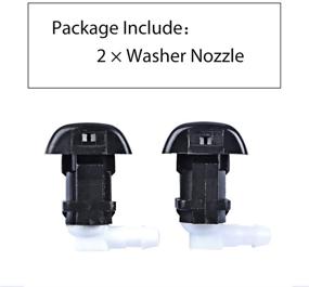 img 1 attached to OTUAYAUTO Front Windshield Washer Nozzles, Compatible with 03-07 Cadillac CTS, 05-11 Cadillac STS - Replaces OEM #: 15778747, Spray Jet Kit (set of 2)