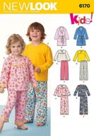 👶 просторные схемы творчества от new look 6170 - пижамы для малышей и детей (размеры 1/2-8) логотип