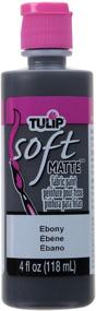 img 3 attached to 🌷 Tulip 20404 Soft Fabric Paint 4oz: Elegant Matte Ebony Shade for Textile Projects