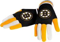 boston bruins multi color glove logo