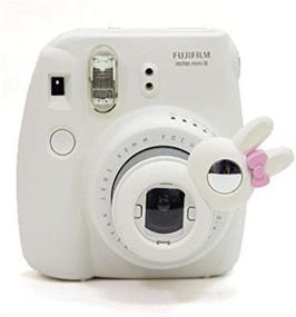 img 1 attached to Улучшите свою камеру Fujifilm Instax Mini и Polaroid PIC-300: CAIUL кроликообразный селфи-объектив в белом цвете