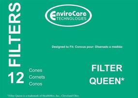 img 2 attached to 💨 EnviroCare Replacement Vacuum Cleaner Filter Cones | Compatible with Filter Queen Vacuums | 12 Cones and 2 Filters Included