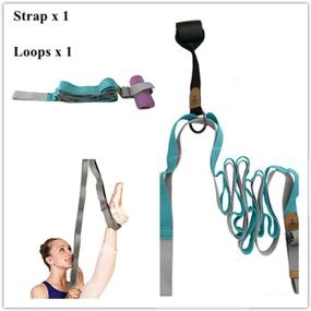 img 1 attached to 🦵 Adjustable Leg Stretcher Door Flexibility Splits Trainer and Stretching Leg Strap – Lengthen Ballet Stretch Band for Physical Therapy, Pilates, Dance, Gymnastics – Nonelastic Strap for Better SEO