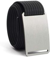 mens belt grip6 black strap men's accessories for belts logo