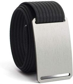 img 4 attached to Mens Belt GRIP6 Black Strap Men's Accessories for Belts