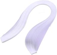 🎨 odetojoy 5mm white quilling paper strips for crafts - paper quilling strips set of 120pcs, 52cm length logo