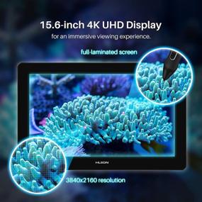 img 3 attached to HUION Kamvas Pro 16 Plus 4K UHD Graphics Drawing Tablet: Full Laminated Screen, 145% sRGB, Battery-Free Stylus PW517, PC/Mac/Android Compatibility, 15.6-inch Pen Tablet Display