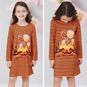 img 2 attached to 👚 Quedoris Lollipop Girls' Clothing with Stylish Printed Sleeves