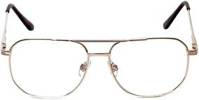 img 3 attached to 🤓 Metal Aviator Reading Glasses Calabria 1106 – Gun-Metal or Gold, 18 Power Option