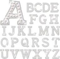 💎 shimmering rhinestone glitter alphabet applique supplies: add sparkle to your diy projects! logo