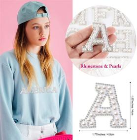 img 3 attached to 💎 Shimmering Rhinestone Glitter Alphabet Applique Supplies: Add Sparkle to Your DIY Projects!