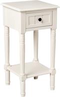 🏺 enhance your space with the décor therapy simplify accent table: antique white design and convenient drawer included logo