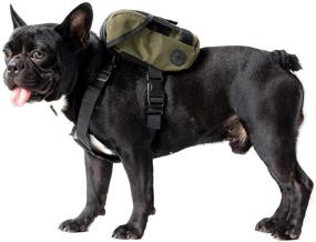 img 4 attached to 🐾 OneTigris Dog Pack - Durable K9 Backpack for Camping, Hiking & Daily Walks with Litter Bag Exit - Small to Medium Dogs
