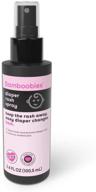 🍃 bamboobies baby's diaper spray: gentle, natural protection for your baby's bottom - 3.4 oz spray bottle logo