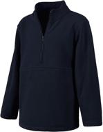 effortlessly stylish: half zip pullover boys' clothing by classroom school uniforms logo