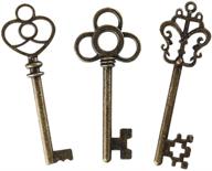 🗝️ 30 large antique style skeleton keys for birthday party favors & mini treasure toy gifts logo