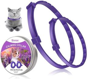 img 4 attached to 🐱 Sinrox Adjustable Calming Collar for Cats 2 Pack: Natural Pheromone Anxiety Relief, Waterproof & Long Lasting, Fits Up to 15 Inches – 60 Days Effects!