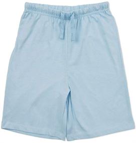 img 3 attached to Kid Nation 100% Cotton Casual Pull on Shorts: Unisex Shorts for Boys and Girls, Ages 4-12